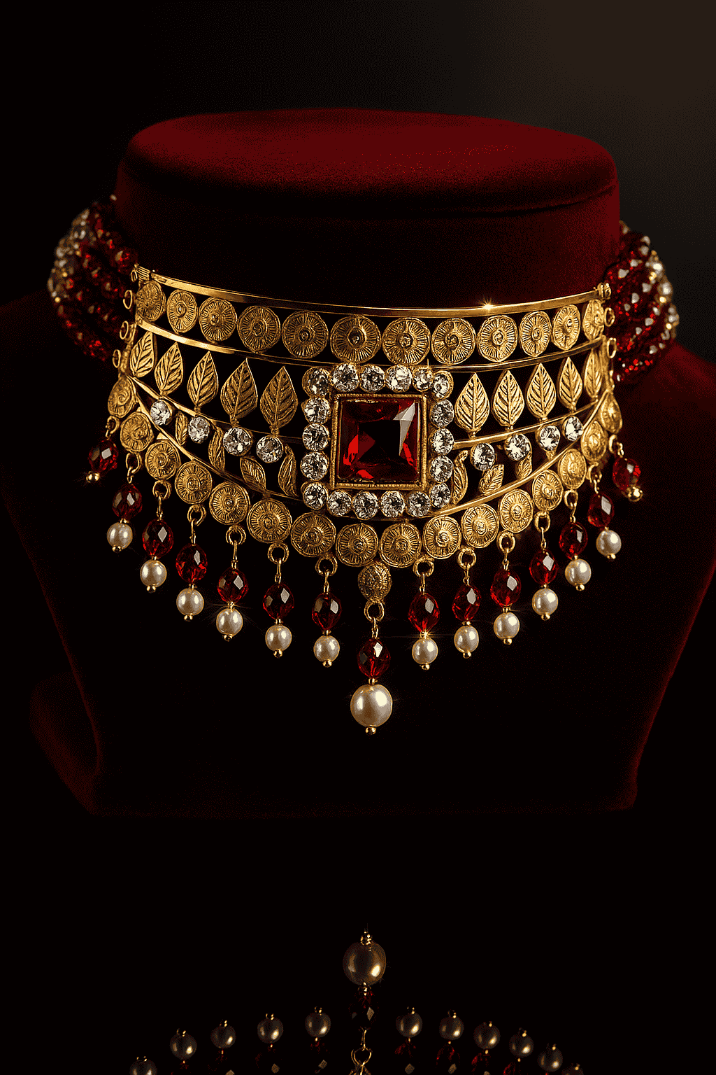 Silver Choker Necklace - Alternate View